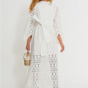 Tuckernuck white Lace Calliope Dress - size Large. Never worn!